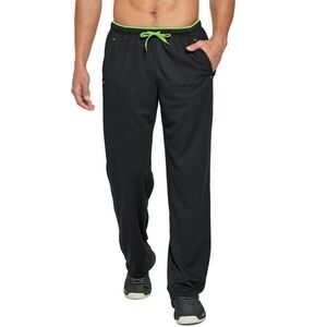 Men’s Black Lightweight Sweatpants Loose Fit, Mesh